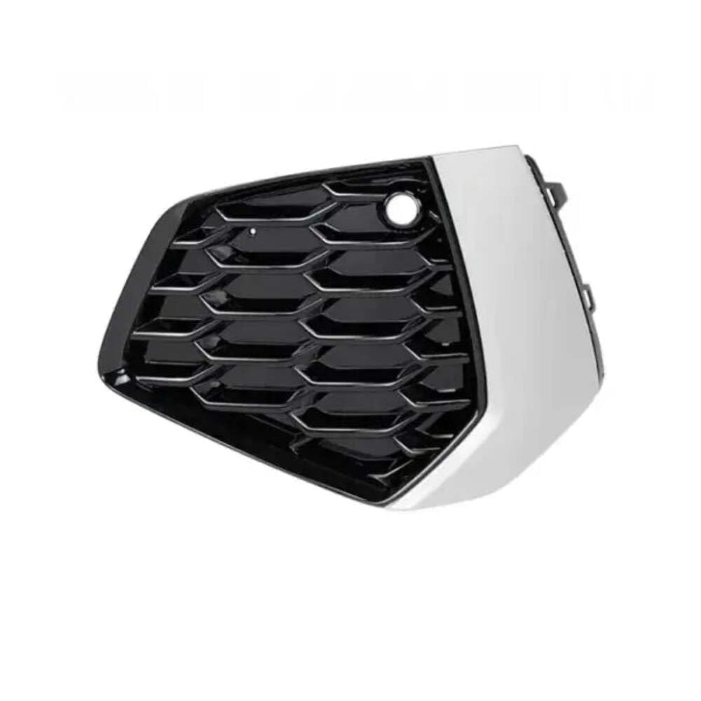 Car Craft Compatible With Audi A3 2020+ S Line Bumper Fog Lamp Grill Frame Cover Black Silver