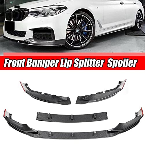 Car Craft M Performace Front Lip Bumper Lip Compatible With Bmw 5 Series G30 2017-2022 M Performace Front Lip Bumper Lip Mp Carbon Fiber Look
