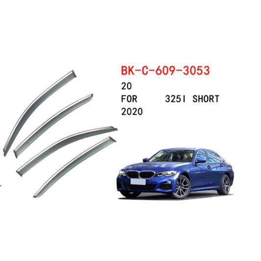 Car Craft Compatible With Bmw 3 Series G20 2019-2023 Rain Shine Side Window Wind Deflectors Rain Sun Guard Door Visor Doorvisor Deflector Visor Shades Ventvisor Strip Short CC-7674