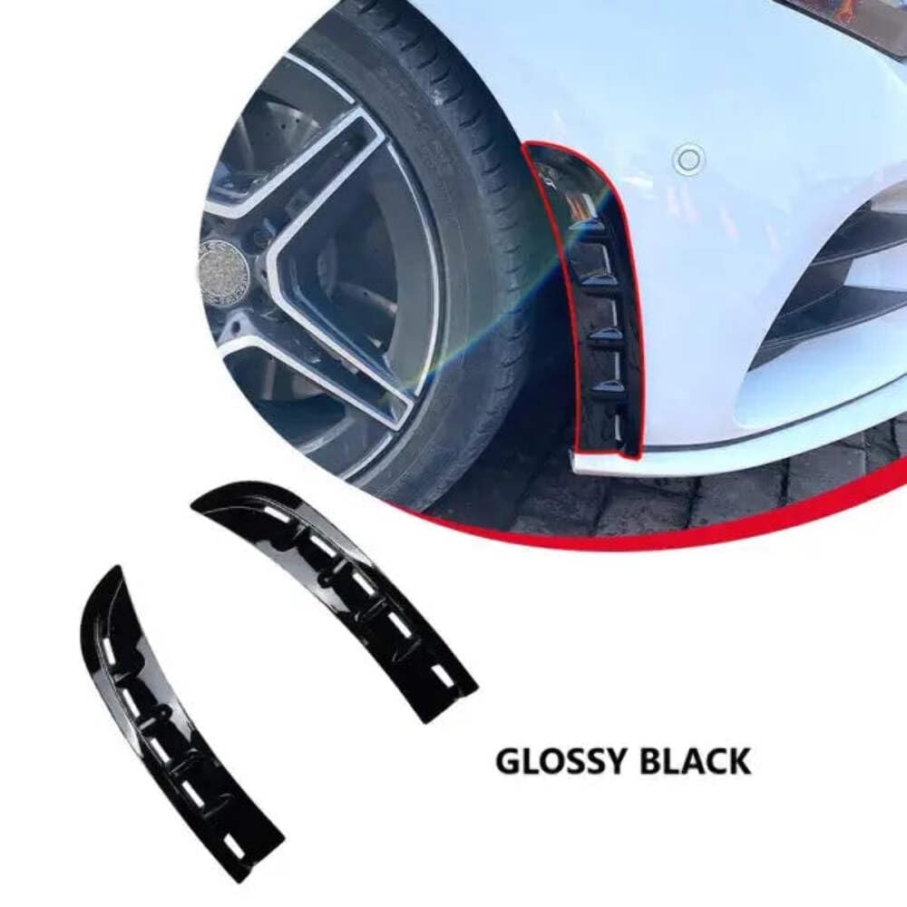 Car Craft Compatible with Mercedes CLS W257 C257 2018+ Front Amg Bumper Flag Side Lip Spoiler Skirst Splitter Zst-281 Gb Glossy Black