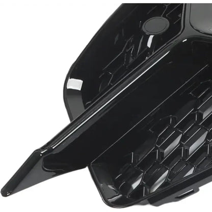 Car Craft Compatible With Audi A3 2020+ S Line Bumper Fog Lamp Grill Frame Cover Black