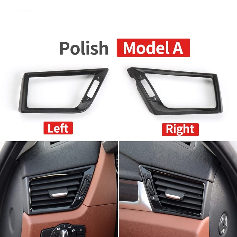 Car Craft X1 Ac Vent Ac Vent Frame Compatible With Bmw X1 Ac Vent Ac Vent Frame X1 E84 2010-2016 Left Piano Black