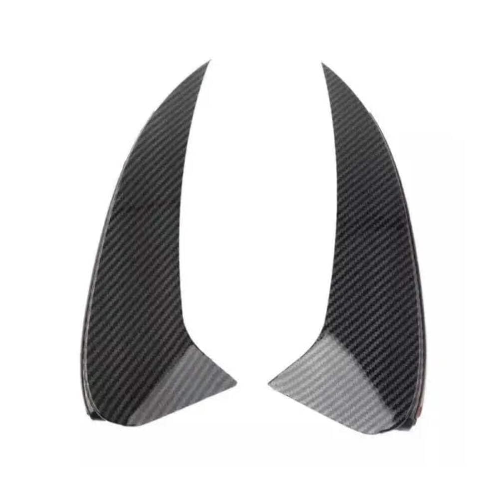 Car Craft Compatible with Mercedes CLS W257 C257 2018+ Front Amg Bumper Flag Side Lip Spoiler Skirst Splitter Zst-138 Cf Carbon Fiber Look