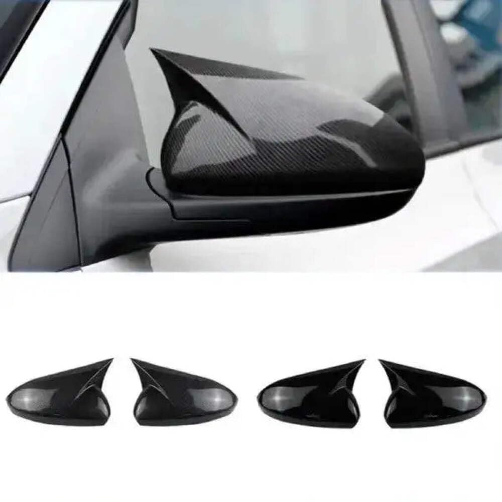 Car Craft Compatible With Audi A3 S3 8v Rs3 2014-2020 Side Rear View Mirror Case Cover Paste Self Adhasive Tape Stick On Style Ar-mr-042 Gb Glossy Black CC-2035