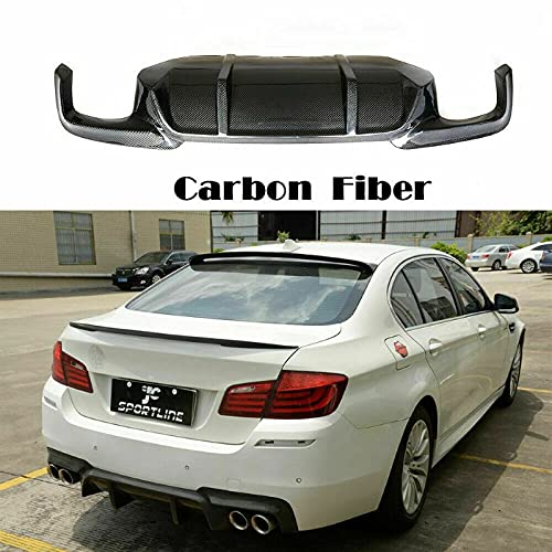 Car Craft M5 After Lip Bumper Lip Rear Diffuser Compatible With Bmw 5 Series F10 2010-2017 M5 After Lip Bumper Lip Rear Diffuser M5 Carbon Fiber Look