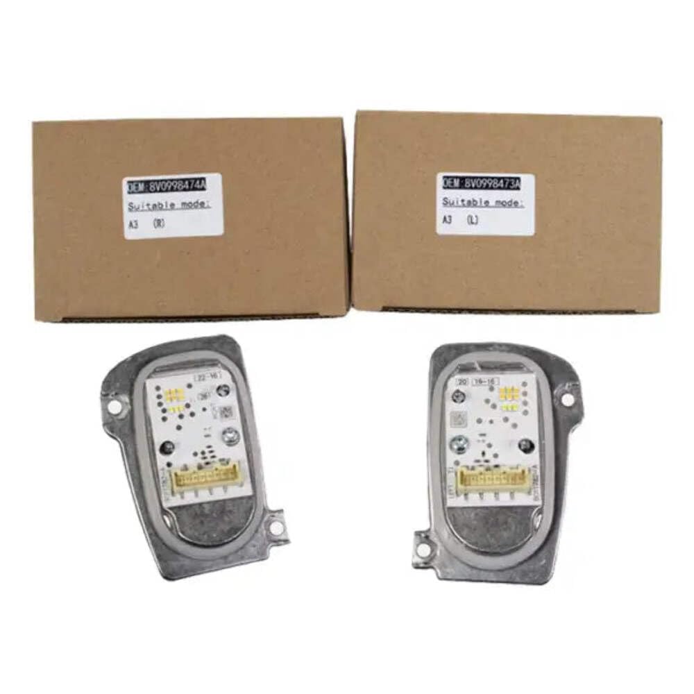 CAR CRAFT Compatible With Audi A3 S3 Rs3 Led 2017-2021 Headlight Drl Daytime Running Light Led Light Angel Eyes Control Unit Turn Signal Cornering Indicator Light Module 8v0998474a Right Led