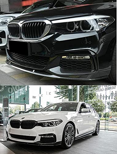 Car Craft M Performace Front Lip Bumper Lip Compatible With Bmw 5 Series G30 2017-2022 M Performace Front Lip Bumper Lip Mp Carbon Fiber Look