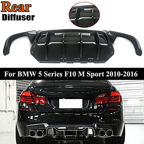 Car Craft M5 After Lip Bumper Lip Rear Diffuser Compatible With Bmw 5 Series F10 2010-2017 M5 After Lip Bumper Lip Rear Diffuser M5 Carbon Fiber Look