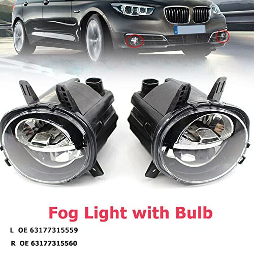 Car Craft Fog Lamp Fog Light Compatible With Bmw 3 Series F30 2012-2018 1 Series F20 2012-2015 Fog Lamp Fog Light Left Led Upgraded 63177315559 LED