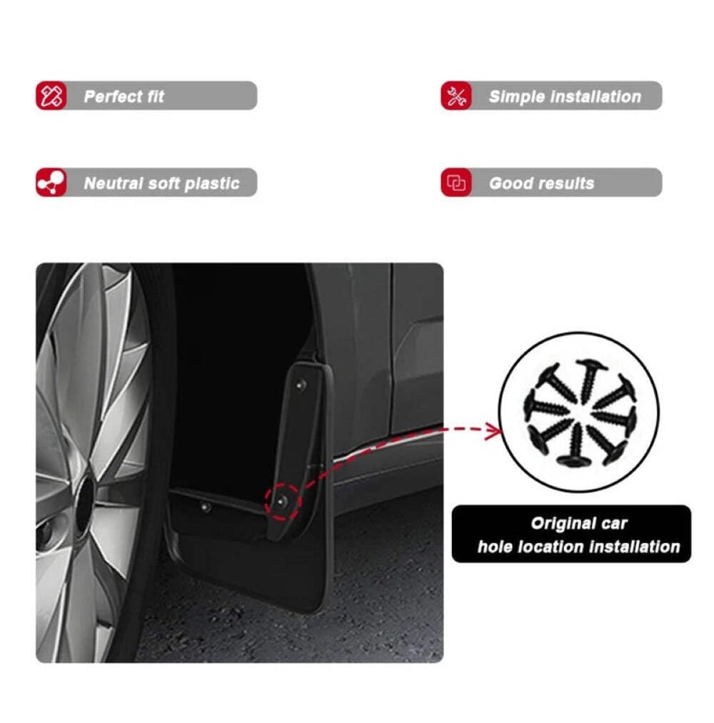 Car Craft Compatible With Bmw 7 Series L7 1996 Car Tyre Mudflaps Mud Flap Mud Guard Fender Splash Guard Ty-bm1014 CC-7585