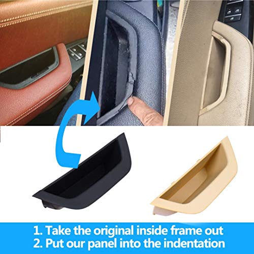 Car Craft X3 Door Handle Compatible with BMW X3 Door Handle X3 F25 2010-2017 Full Set Beige