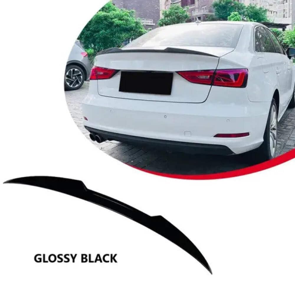 Car Craft Compatible with Audi A3 S3 8v 2014-2020 Rear Trunk Boot Lip Wing Spoiler Zst-823 Cf Carbon Fiber Look