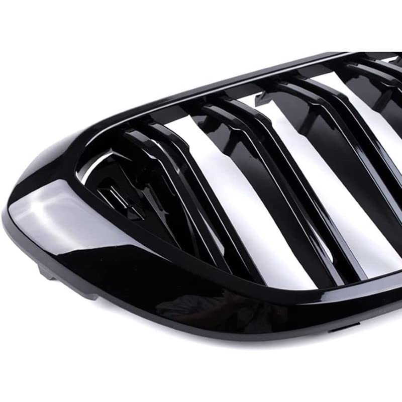 Car Craft Front Bumper Grill Compatible With Bmw 6 Series G32 2018-2021 Front Bumper Grill Glossy Black