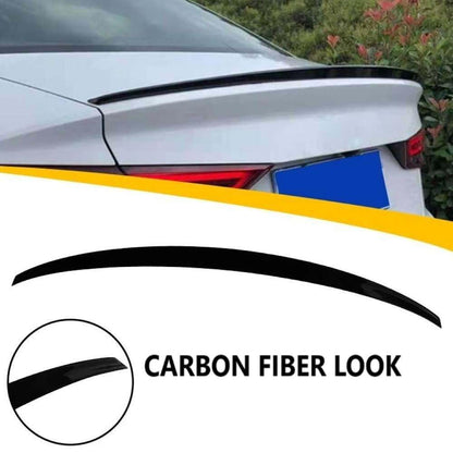 Car Craft Compatible With Audi A3 S3 2014-2020 Rear Trunk Wing Boot Spoiler Lip Splitter Skirt Ar-audi-002 Cf Carbon Fiber Look CC-8322