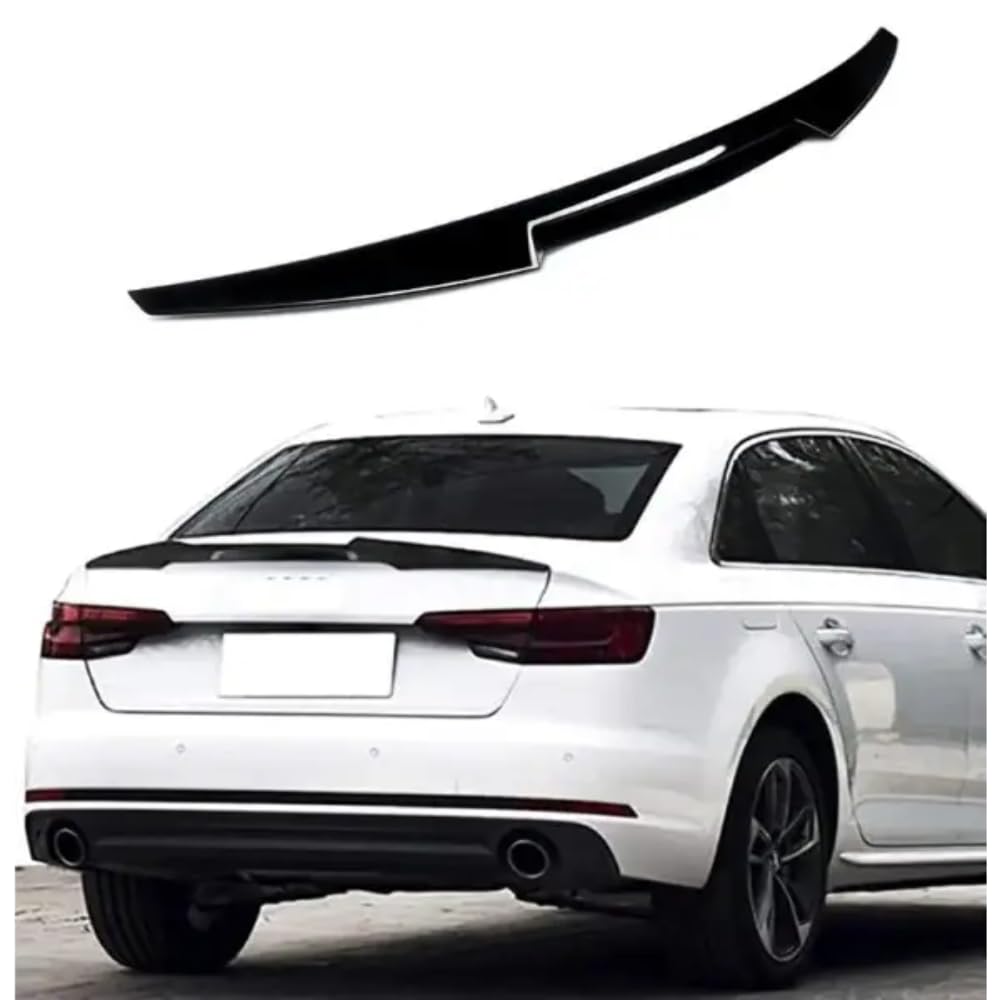 Car Craft Compatible with Audi A4 B9 2019 M4 Trunk Spoiler Glossy Black AR-ADI-009 CC-2366