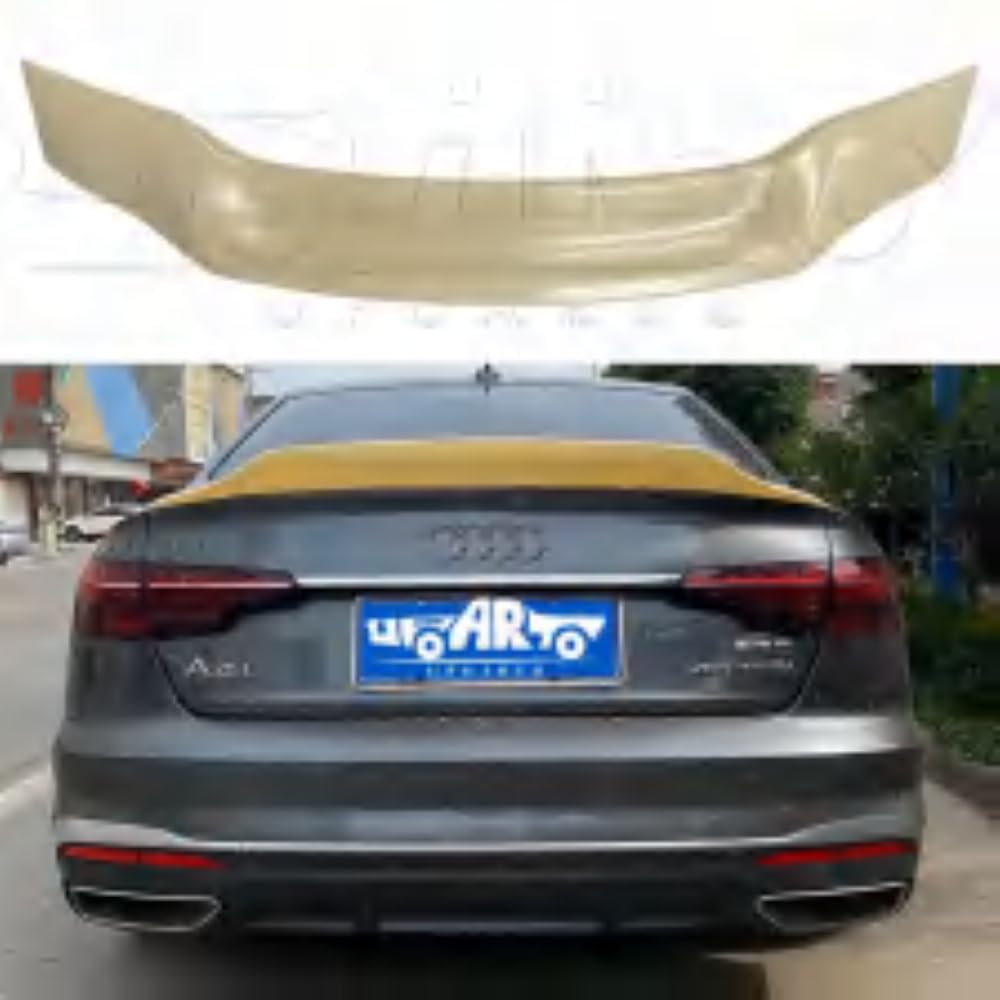 Car Craft Compatible with Audi A4 B9 2017-2022 Trunk Spoiler R Glossy Black AR-ADI-038 CC-2367
