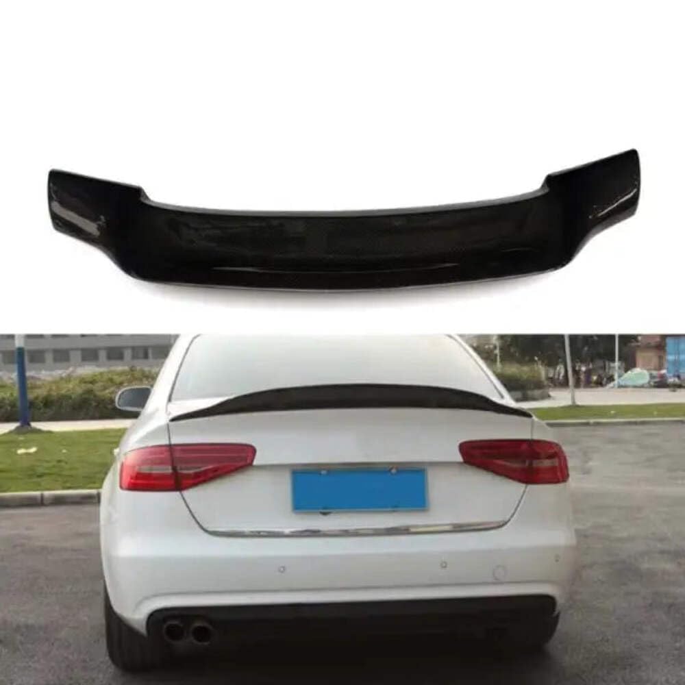 Car Craft Compatible with Audi A4 B8 2009-2016 Rear Boot Trunk Wing Lip Spoiler R Glossy Black AR-ADI-037 CC-2368