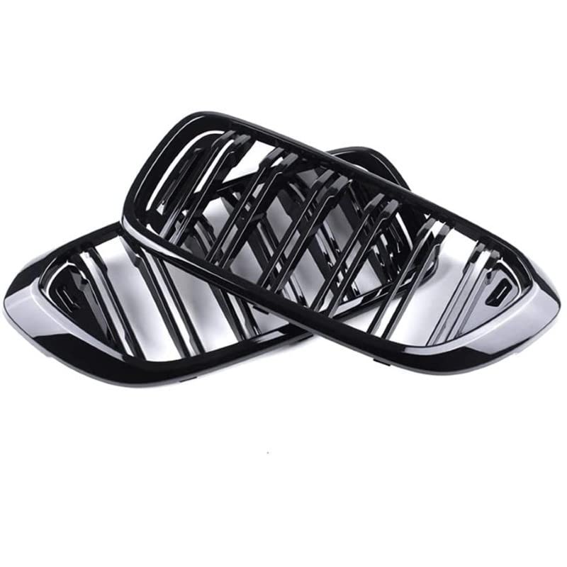 Car Craft Front Bumper Grill Compatible With Bmw 6 Series G32 2018-2021 Front Bumper Grill Glossy Black