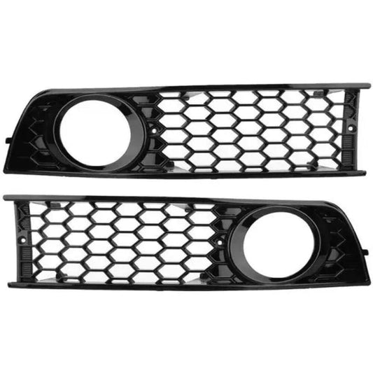 Car Craft Compatible With Audi A4 2002-2005 B6 S Line Sport Bumper Fog Lamp Grill Frame Cover