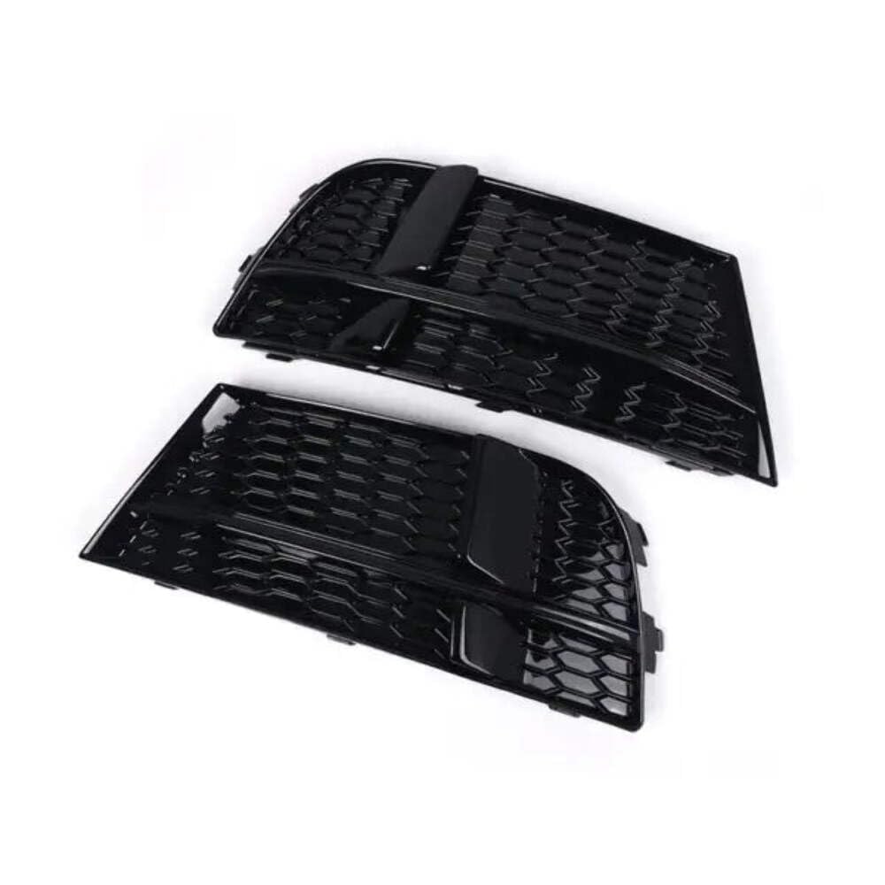 Car Craft Compatible With Audi A3 2015-2017 S Line Bumper Fog Lamp Grill Frame Cover