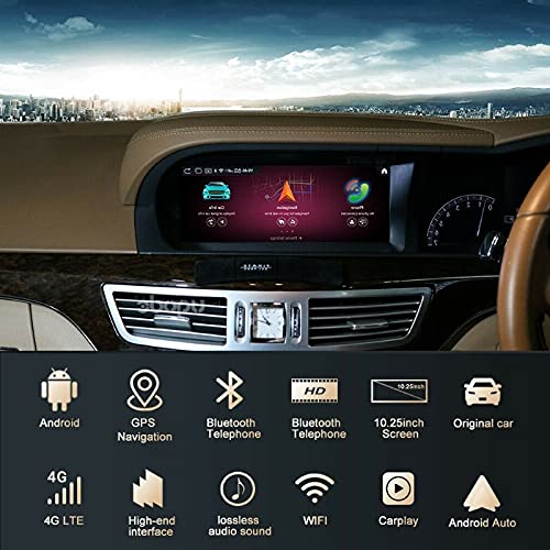 Car Craft S Class Android Screen Compatible with Mercedes S Class Android Screen Android Player S Class W221 2006-2014