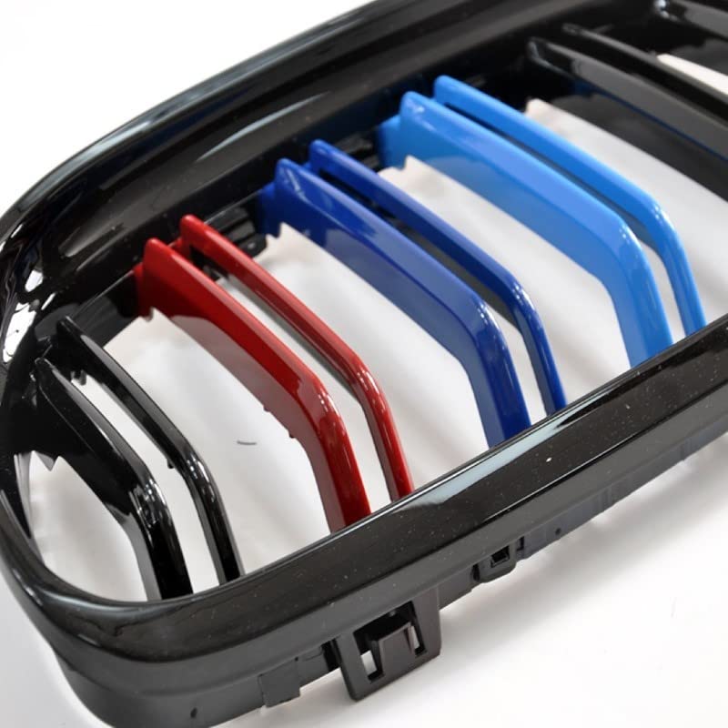 Car Craft Front Bumper Grill Compatible With Bmw 3 Series E90 2008-2012 Front Bumper Grill M Colour