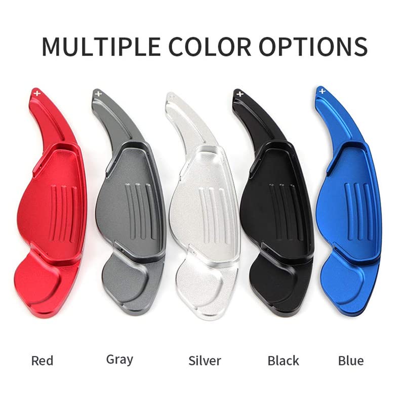 CAR CRAFT Paddle Shifter Compatible with Jaguar Xe 15-18 Xf 11-18 Xjl 10-18 F-pace 16-18 F-Type 13-18 Land Rang Rover Evoque Velar 10-18 Freelander 16-18 Discovery 10-18 Paddle Shifter Red Btbp-021