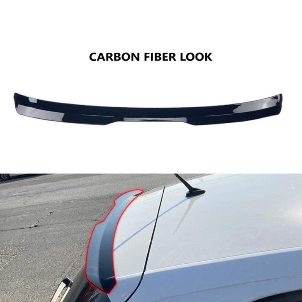 Car Craft Compatible With Volkswagen Polo Mk5 6r 6c 2009-2024 Rear Trunk Boot Roof Wing Lip Spoiler Splitter Skirts Max Style Zst Carbon Fiber Look CC-7154