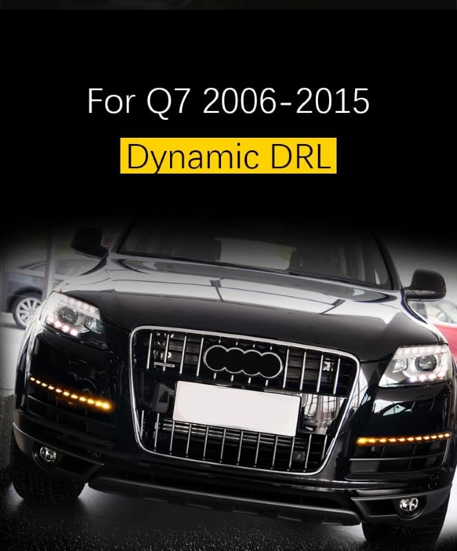 Car Craft Q7 Headlight Q7 Taillight Q7 Drl Upgrade Compatible With Audi Q7 Headlight Taillight Drl Upgraded 2006-2015 Q7 Upgrade Lights 2008 Q7 Upgrade Lights 2008