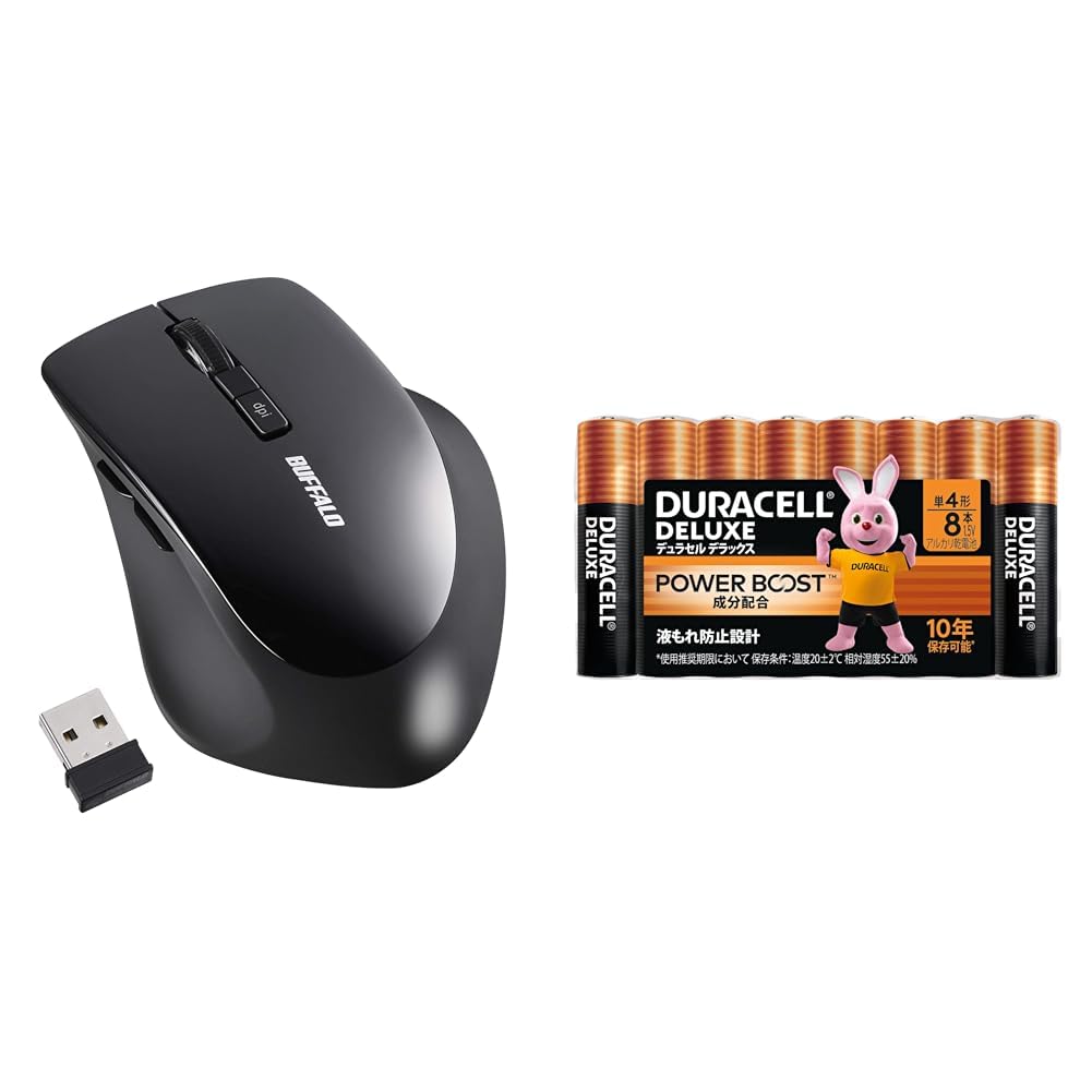 バッファロー マウス ワイヤレス 静音 5ボタン dpi切替 BlueLED ベージュピンク BSMBW325BP