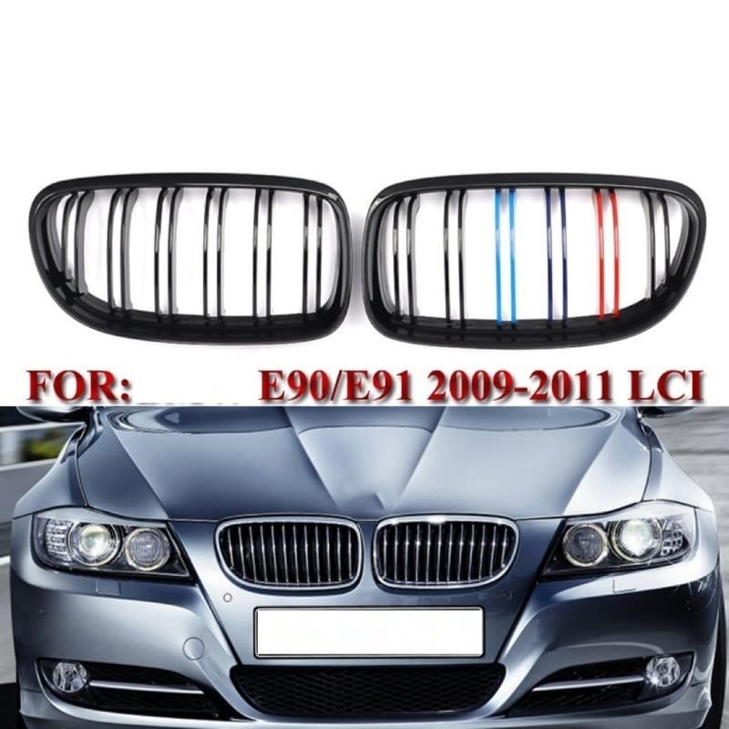 Car Craft Front Bumper Grill Compatible With Bmw 3 Series E90 2008-2012 Front Bumper Grill M Colour