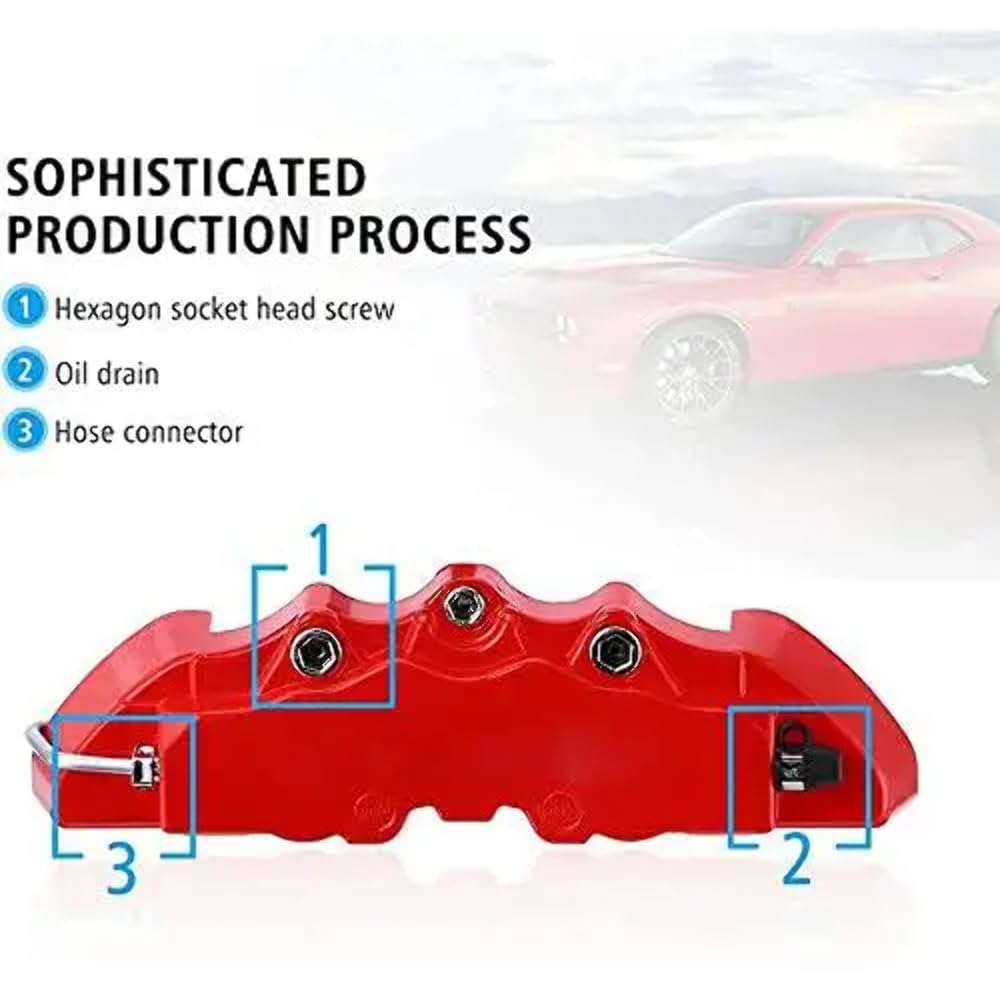 Car Craft Break Cover Caliper Cover Silver Small CC-1116