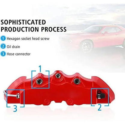 Car Craft Break Cover Caliper Cover Silver Small CC-1116