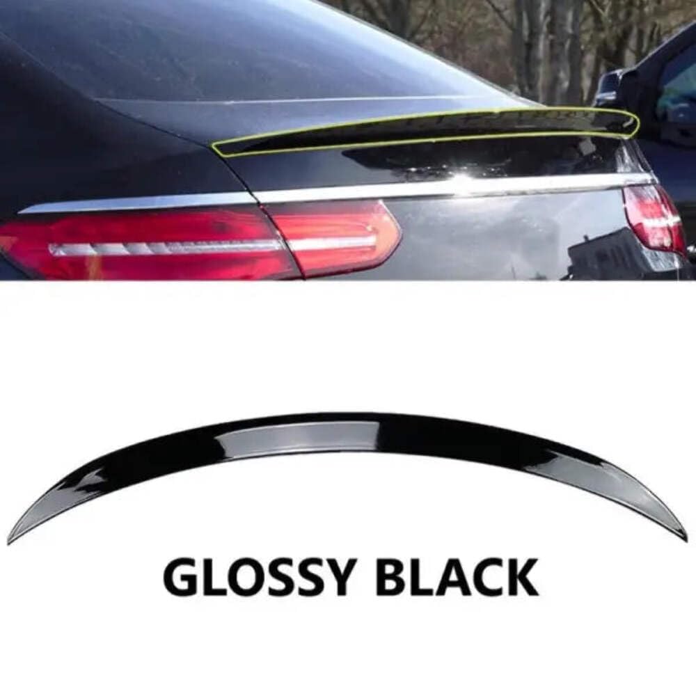 Car Craft Compatible With Mercedes Gle Coupe C292 2015-2018 Amg Rear Roof Trunk Mid Wing Lip Splitter Skirts Flag Spoiler Zst-287 Gb Glossy Black