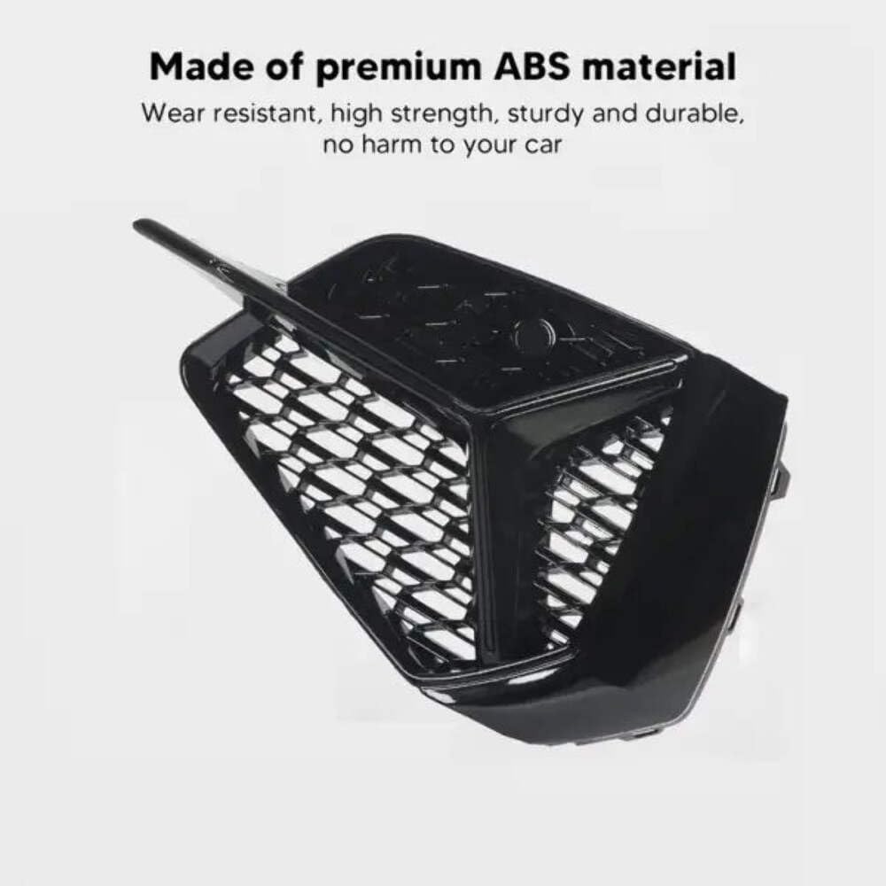 Car Craft Compatible With Audi A3 2020+ S Line Bumper Fog Lamp Grill Frame Cover Black