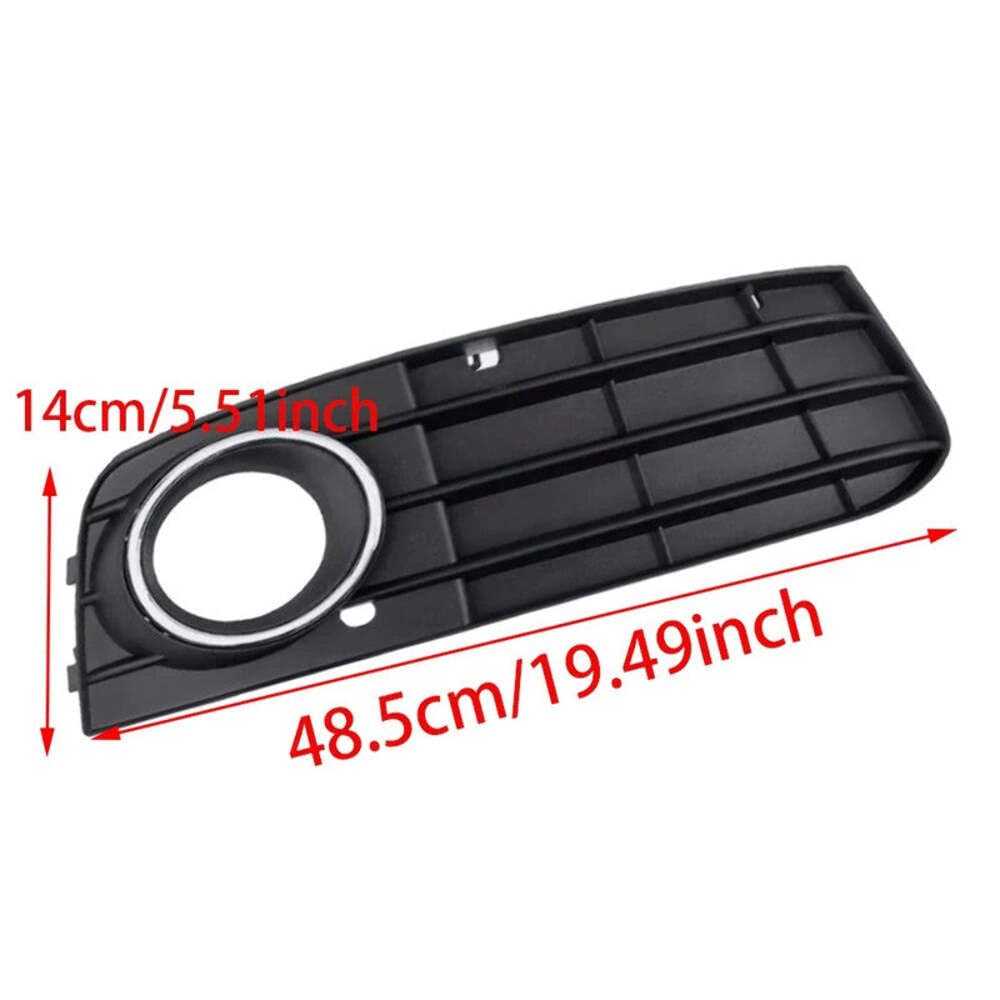 CAR CRAFT Compatible With Audi A4l A4 B8 2009-2012 Car Front Bumper Fog Lights Lamp Cover Grill Grille CC-6048