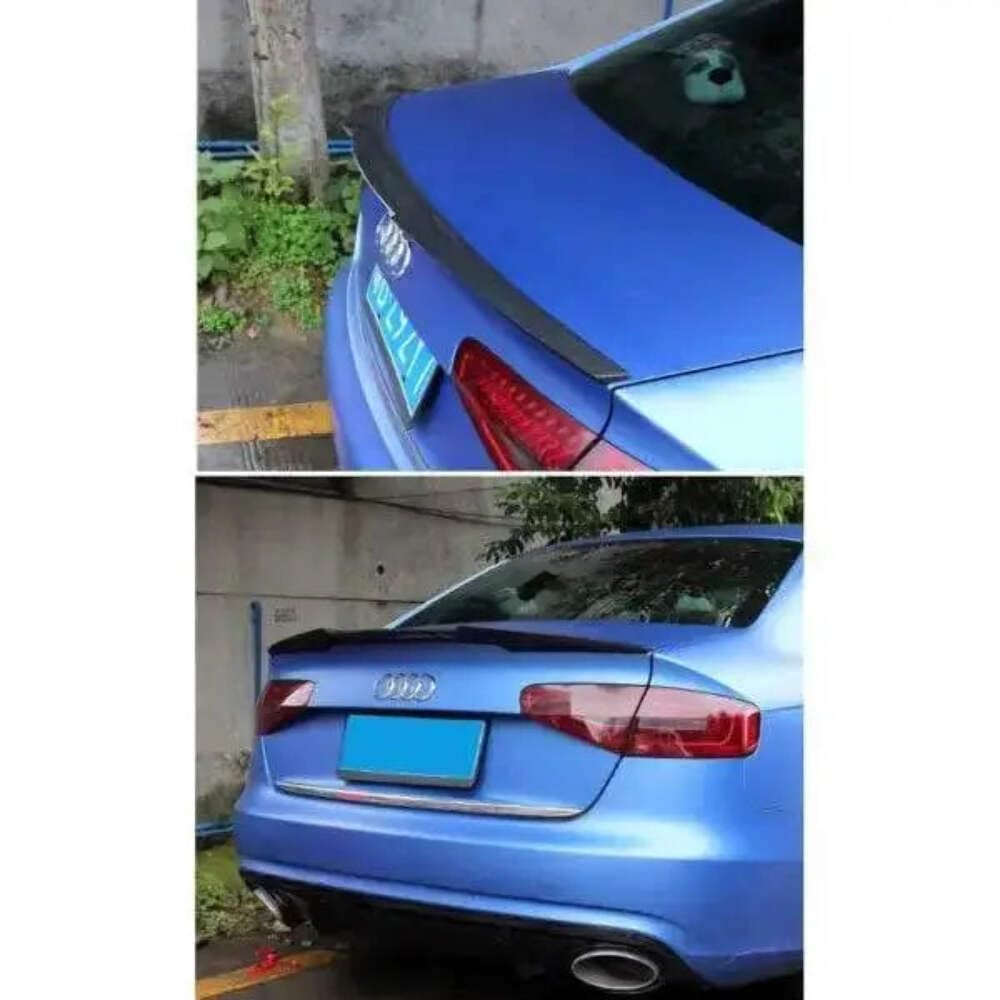 Car Craft Compatible with Audi A4 B8 2012-2016 Trunk Spoiler M4 Glossy Black AR-ADI-014 CC-2364