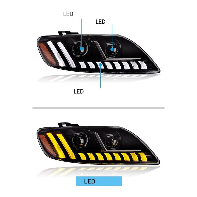 Car Craft Q7 Upgraded Led Matrix Headlight Led Headlamp Compatible With Audi Q7 Upgraded Led Matrix Headlight Led Headlamp Q7 2006-2010