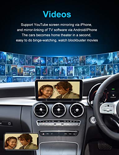 Car Craft Carplay Wireless Apple Carplay Al Box Android Navigation DVD Player Android Auto Compatible with BMW Compatible with Merceds Compatible with Audi Compatible with Range Rover