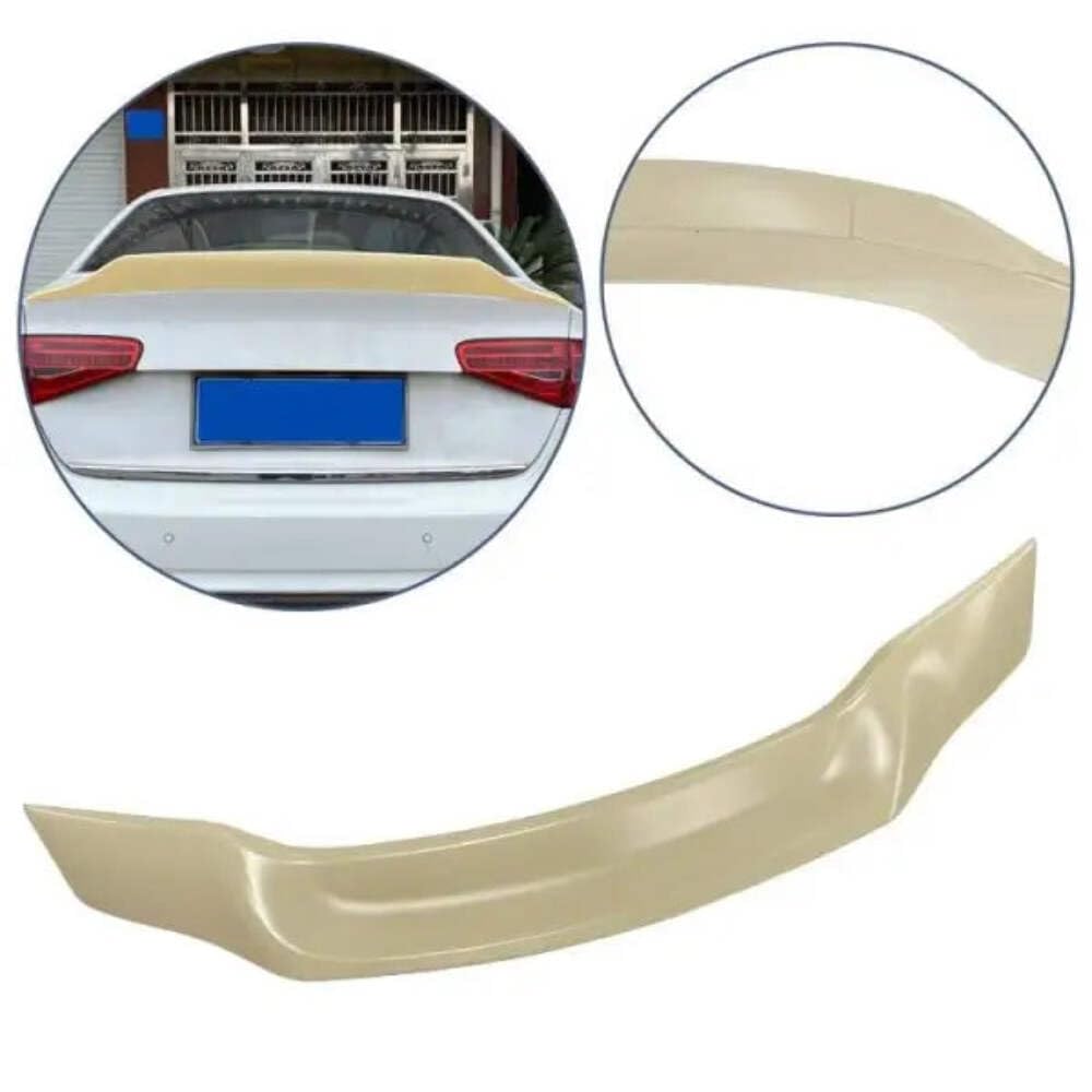 Car Craft Compatible with Audi A4 B8 2009-2016 Rear Boot Trunk Wing Lip Spoiler R Glossy Black AR-ADI-037 CC-2368