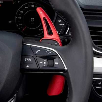 CAR CRAFT Compatible with Audi A3 S3 2017-2019 A4 2017-2019 A5 S5 2017-2019 A8 2018 Q5 2018 R8 2018 Q7 2016 2019 Tt 2015-2019 Paddle Shifter Red Btbp-011 CC-6304
