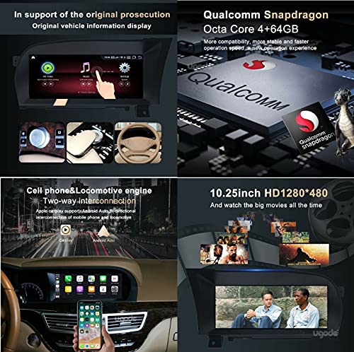 Car Craft S Class Android Screen Compatible with Mercedes S Class Android Screen Android Player S Class W221 2006-2014