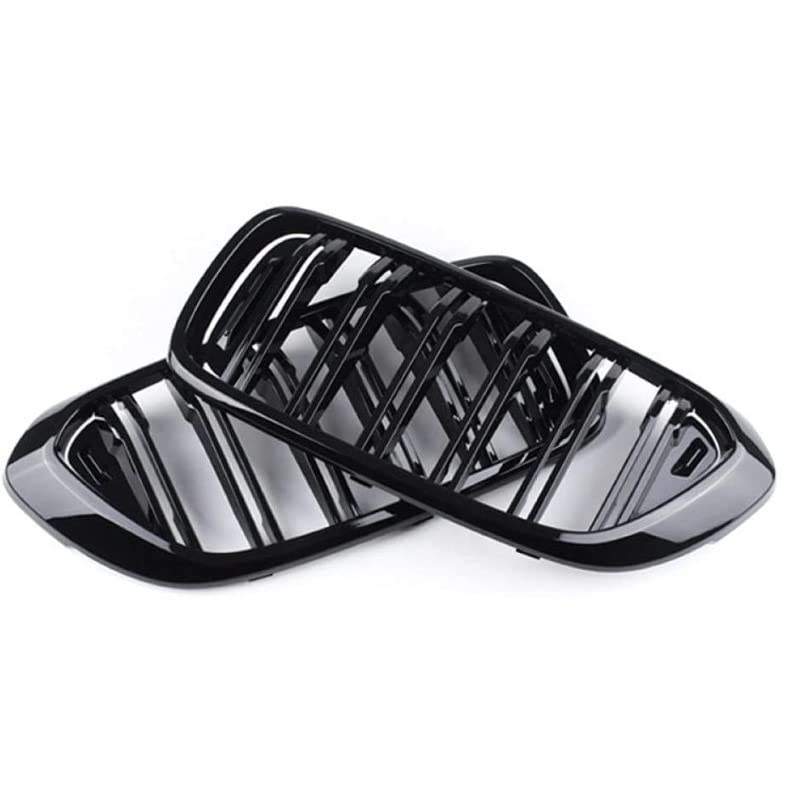 Car Craft Front Bumper Grill Compatible With Bmw 6 Series G32 2018-2021 Front Bumper Grill Glossy Black