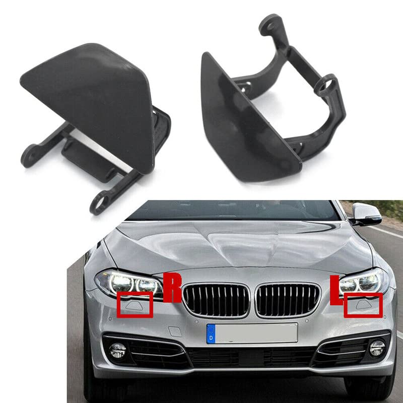 Car Craft Headlight Washer Cap Cover Compatible With Bmw 5 Series F10 2013-2017 Headlight Washer Cap Cover Right 51117200791-06 51117332684