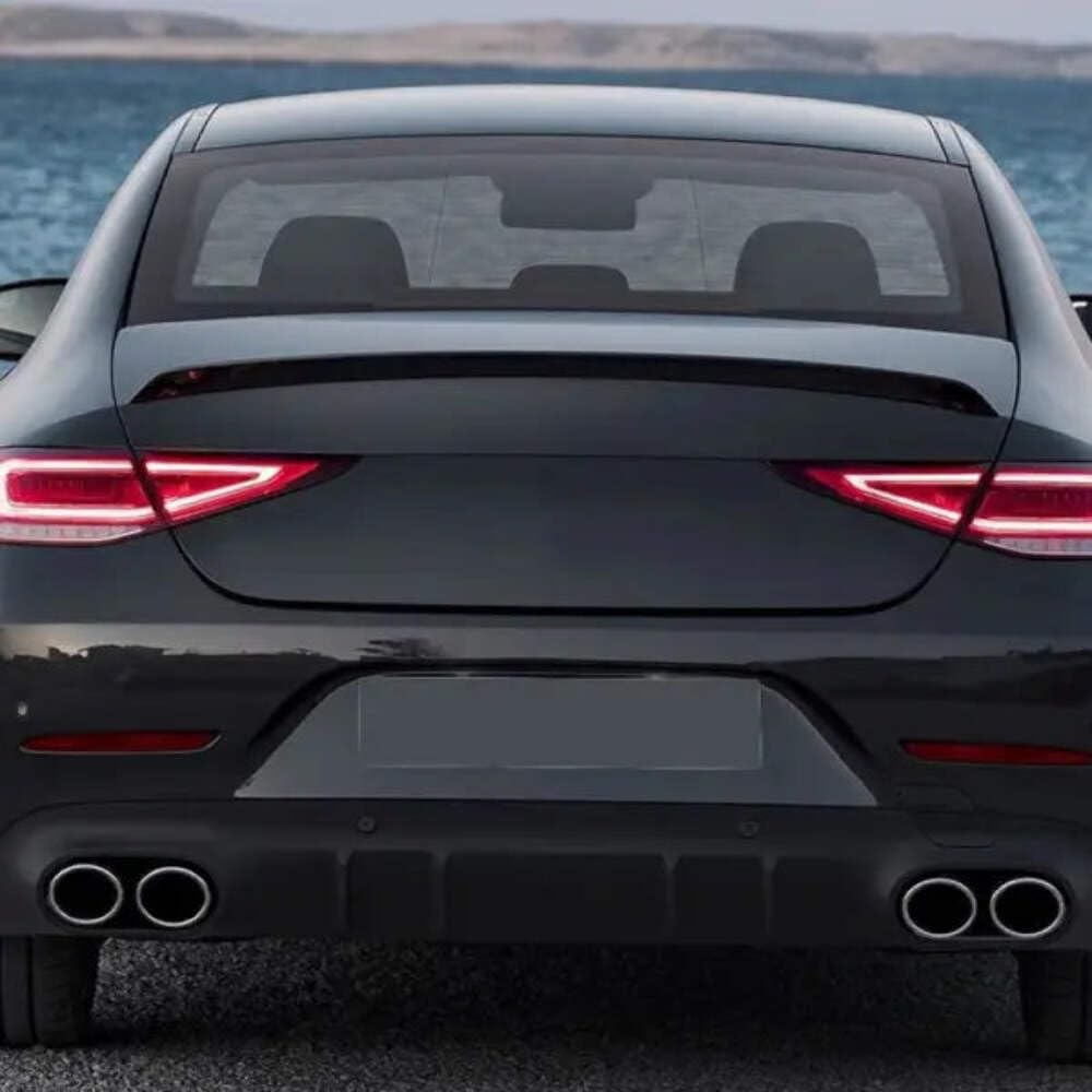 Car Craft Compatible with Mercedes CLS W257 C257 2018+ Rear Trunk Boot Lip Wing Spoiler Zst-296 Gb Glossy Black