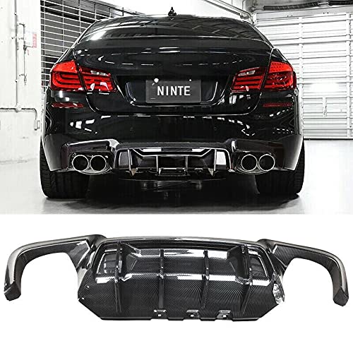 Car Craft M5 After Lip Bumper Lip Rear Diffuser Compatible With Bmw 5 Series F10 2010-2017 M5 After Lip Bumper Lip Rear Diffuser M5 Carbon Fiber Look