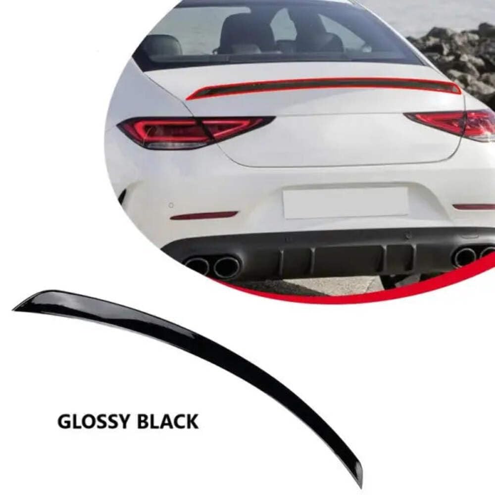 Car Craft Compatible with Mercedes CLS W257 C257 2018+ Rear Trunk Boot Lip Wing Spoiler Zst-296 Gb Glossy Black