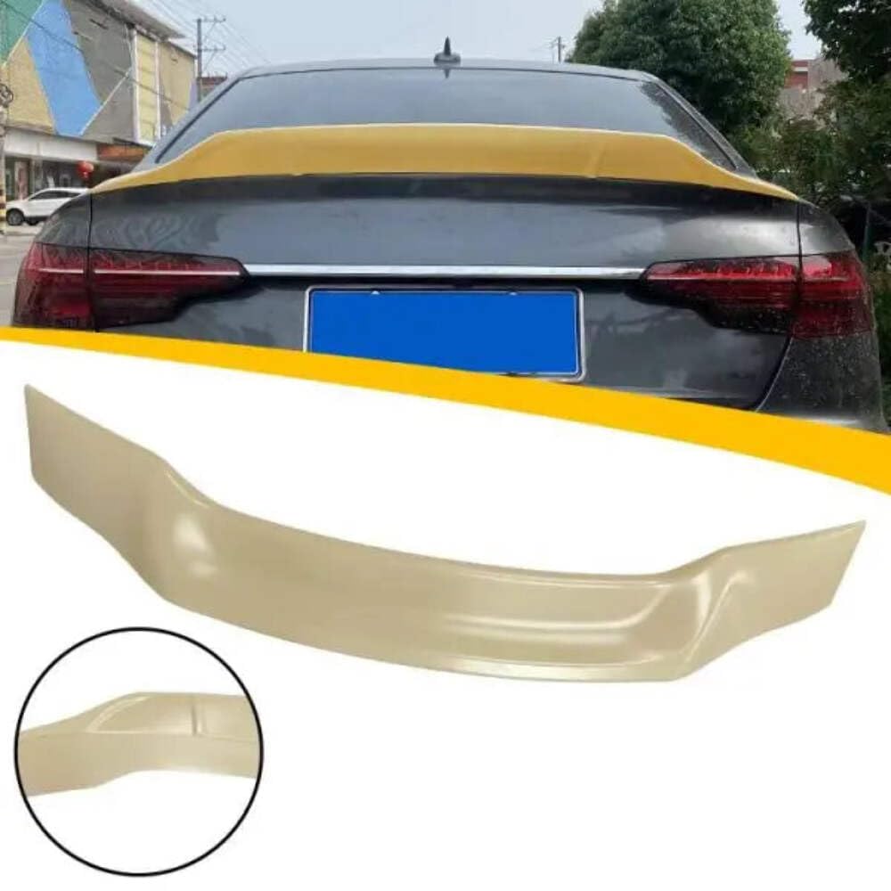 Car Craft Compatible with Audi A4 B9 2017-2022 Trunk Spoiler R Glossy Black AR-ADI-038 CC-2367