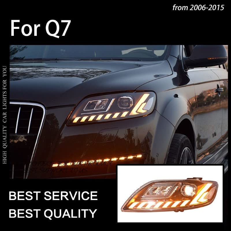 Car Craft Q7 Headlight Q7 Taillight Q7 Drl Upgrade Compatible With Audi Q7 Headlight Taillight Drl Upgraded 2006-2015 Q7 Upgrade Lights 2008 Q7 Upgrade Lights 2008
