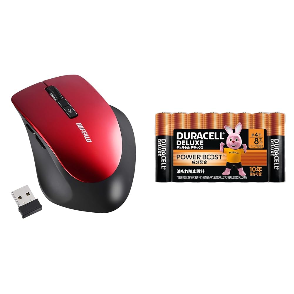 バッファロー マウス ワイヤレス 静音 5ボタン dpi切替 BlueLED ベージュピンク BSMBW325BP